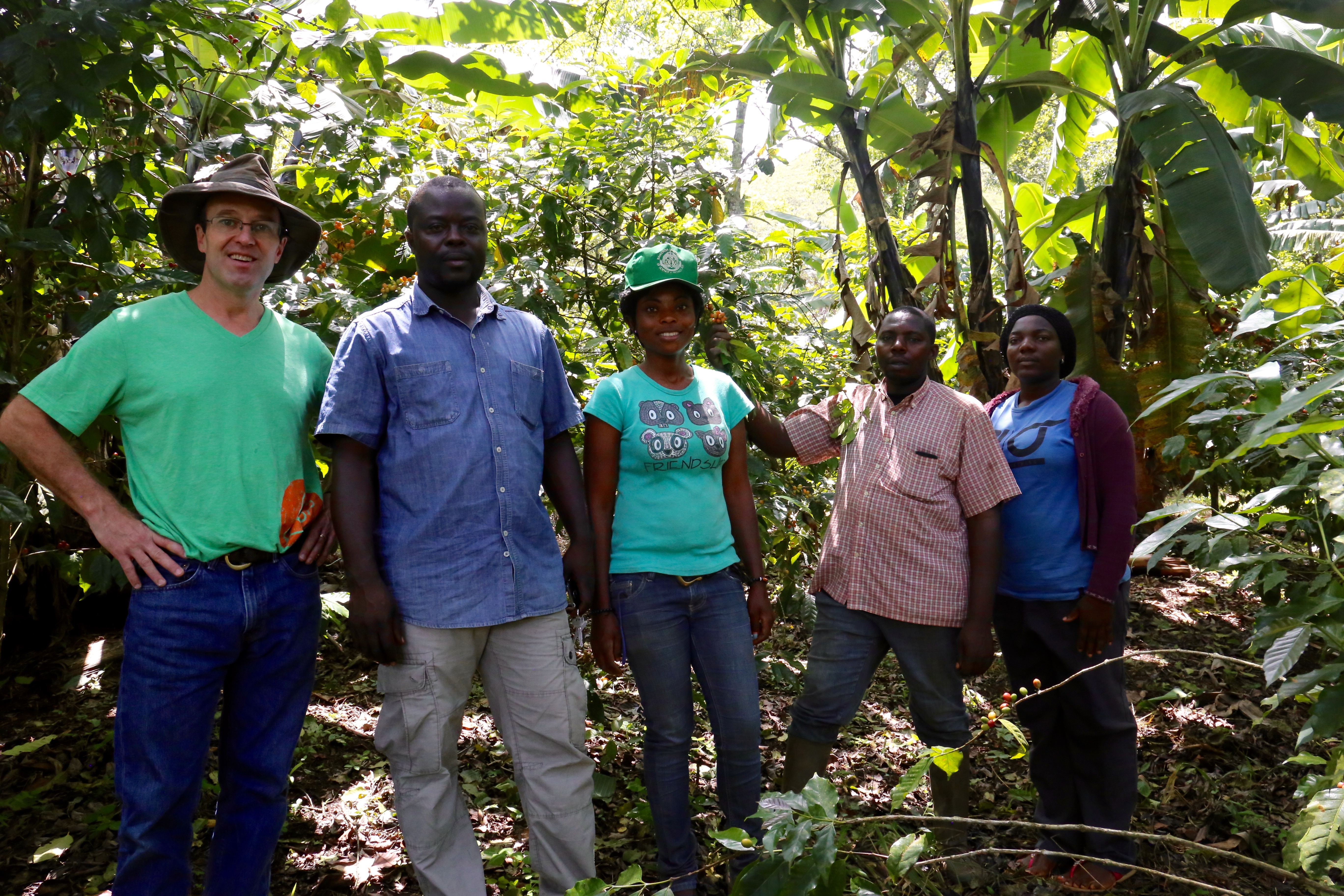 Gervais of Little River Roasting Co. in Cameroon